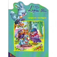 Le petit lapin bleu campe en montagne